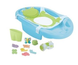safety 1st deluxe funtime froggy baby bath center tub time