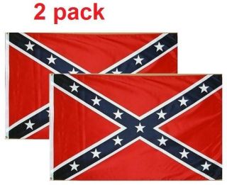 pack rebel confederate flag 3 x 5 ft time