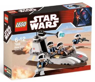 new lego star wars 7668 rebel scout speeder bnib from