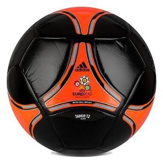   adidas Euro 2012 Tango Gld Soccer Ball Brand New Black   Orange Sz 5