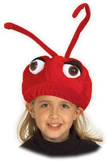 red ANT HAT insect BUG LIFE ANTZ ants kids boys girls costume 