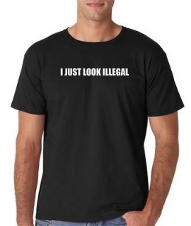 mens i just look illegal funny immigration romo t shirt
