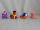 LOT #329   4 toys   Pain, Jaws Kid, Sonic, Piggy