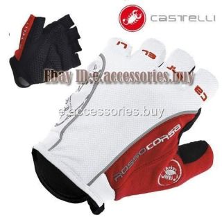 castelli rosso corsa bike cycling gloves white red more options