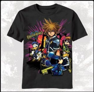 Kingdom Hearts Bright Lights (Black) Mens T Shirt