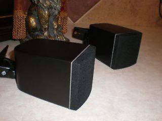 NEW BLACK Cube Satellite Theater Surround 5 Speakers and Mounts 