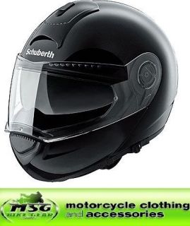 schuberth c3 flip motorcycle helmet gloss black xxl from united