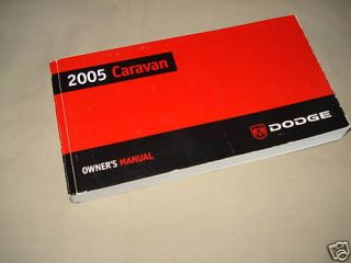 2005 dodge caravan se sxt touring owners manual 05 one