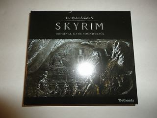 Brand New The Elder Scrolls V Skyrim 4 Disc CD Soundtrack Signed by 
