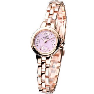 seiko ladies vivace solar classic watch pink gold swfa030j from