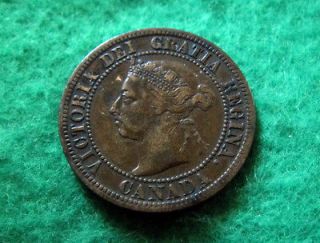 1891 Canada Large Cent   VF   Small Date Small Leaves   SCARCE 