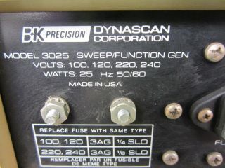 bk precision 3025 real time signal analyzer 