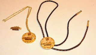 LOT VINTAGE SS NORWAY COLLECTIBLES LABEL PIN PENDANT BOLO TIE HIS HER 