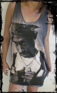 Tupac 2pac Vest** Free Size Tank Top Singlet T Shirt **Sizes S XL**