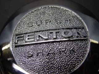 NOS Fenton Super Shark 60s wheel center chrome replacement cap and 