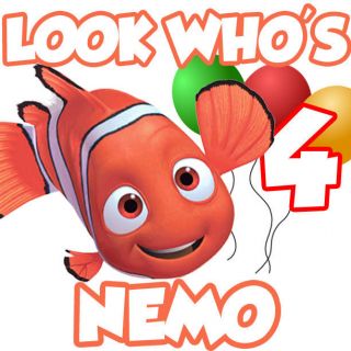 finding nemo birthday t shirt personalized custom name time left