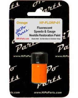 custom fluorescent orange speedo gauge needle paint 