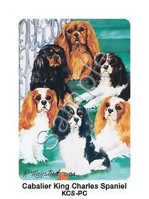   King Charles Spaniel Standard Size Playing Cards by Ruth Maystead NEW