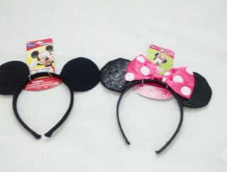Licensed Minnie & Mickey Mouse KIDS Costume Cartoon Dress Up Headband 