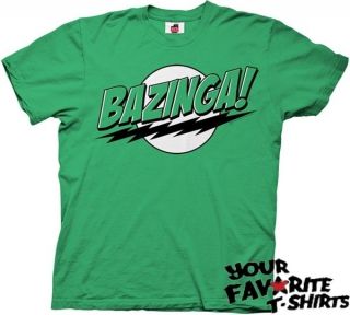   Officially Licensed The Big Bang Theory shirts Bazinga Sheldon Shirt