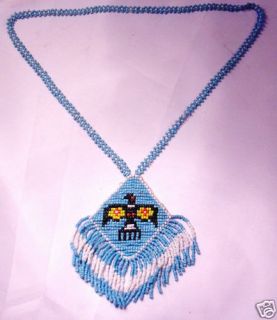 shoshone native american beadwork amulet thunderbird  99