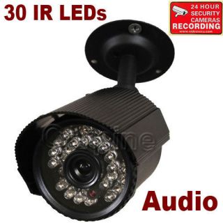Audio Security Camera Outdoor Night Vision Infrared CCTV Surveillance 