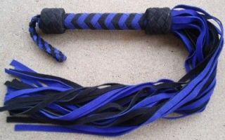 new black purple 36 tail leather flogger whip gothic time
