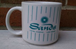sands hotel casino coffee mug las vegas nevada time left