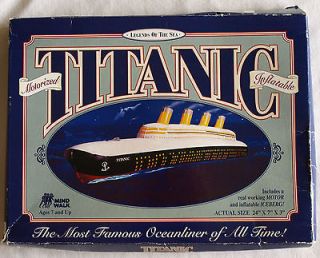 Titanic Motorized Inflatable Model Working Motor & More RARE