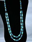 Santo Domingo Turquoise Beaded Jewelry Necklace 2 strand/ 27 length