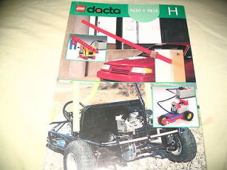 lego dacta manual h 9630 9615 used one day shipping