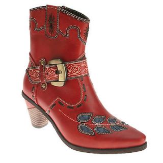 Spring Step Fresno Boot Leather Womens Shoes Red All Sizes New