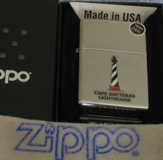 zippo lighthouse lighter cape hatteras ship mib one day shipping