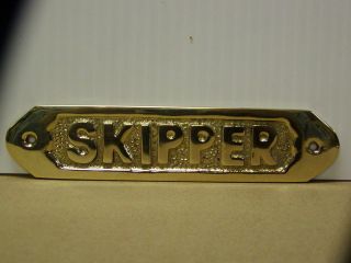 new brass nautical wall mountable boat sign skipper time left