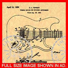 fender stratocaster guitar patent strat 56 tremolo 743 time left