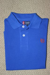 NWT Chaps Ralph Lauren Polo Shirt Boys Short Sleeve Blue Free US Ship