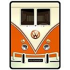   Sizes Vintage Retro Volkswagen Camper Minibus Van Orange Color VW047