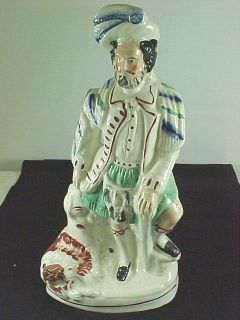 staffordshire scotsman lion slayer figurine c1850 70s 