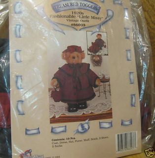 tender heart treasures 86003 little missy outfit new time left