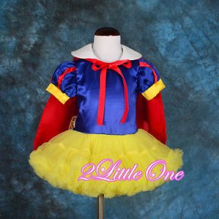 Snow White Fancy Dress Cape Dance Costume Party Halloween Baby Girl 