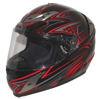 Zox Odyssey RN2 Snell Full Face Helmet Nightwish Red Medium  XX Large