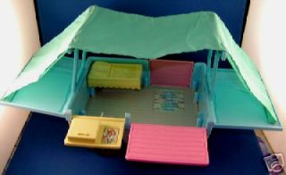 fisher price dollhouse loving camper fold out bed bbq time