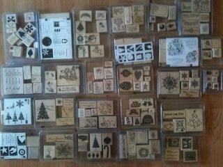 Stampin Up Christmas, Winter rubber stamp sets, U Pick Lots to 