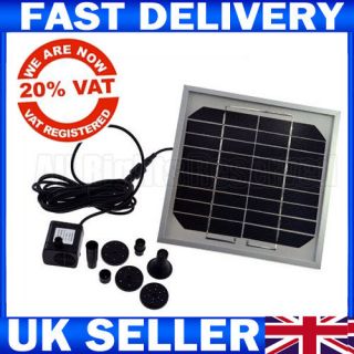 9V Solar Panel Power Submersible Fountain Pond Water Pump FOR Pond 