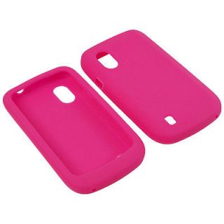Silicone Soft Pink Gel Skin Cover Case For T Mobile ZTE Concord V768