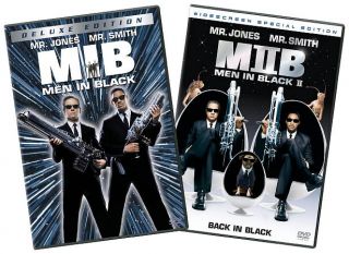 Men in Black MIB II 2 Pack DVD, 2005, 4 Disc Set, Side by Side