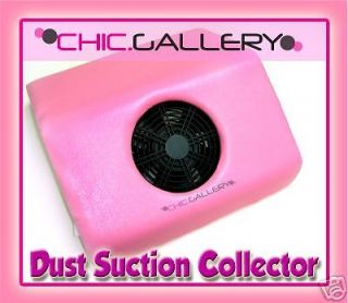 pink nail art dust suction collector machine 2 bag 72p
