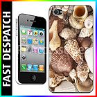 Sea Shells Personalised Hard Case Back Cover For Apple iPhone 4 & 4S