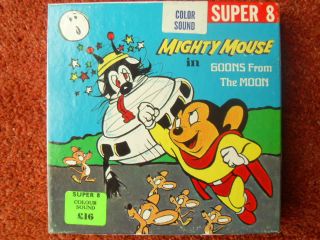 Super 8 1x200 GOONS FROM THE MOON   Mighty Mouse colour sound cartoon