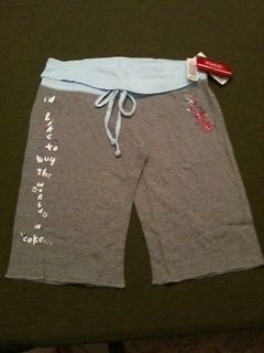 Womens Coca Cola NWT Sleepwear Athletic Shorts S/M/L/XL 100% Cotton 